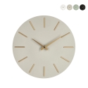Reloj de pared minimalista diseño redondo 40 cm agujas doradas Timeline Stock