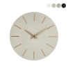 Reloj de pared minimalista diseño redondo 40 cm agujas doradas Timeline Stock