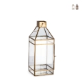 Farol para velas de interior de metal 16x16x42cm Siwan Promoción