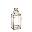 Farol para velas de interior de metal 16x16x42cm Siwan Venta