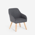 Silla estilo nórdico para cocina y comedor gris Yamori Promoción