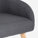 Silla estilo nórdico para cocina y comedor gris Yamori Rebajas