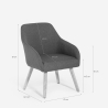 Silla estilo nórdico para cocina y comedor gris Yamori Descueto