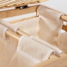 Cesto para ropa de bambú con 2 bolsas removibles 50x60cm Cayden Oferta