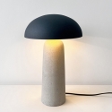 Lámpara de mesa diseño moderno gris 25x39,5 Delphine Venta