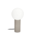 Lámpara de mesa estilo minimalista Ø15x30cm pantalla redonda de vidrio Delphine Oferta