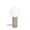 Lámpara de mesa estilo minimalista Ø15x30cm pantalla redonda de vidrio Delphine Oferta