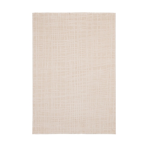 Alfombra moderna rectangular para salón beige crema 200x290cm Tania Promoción