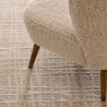 Alfombra rectangular moderna para sala de estar 160x230 cm beige crema Tania Venta