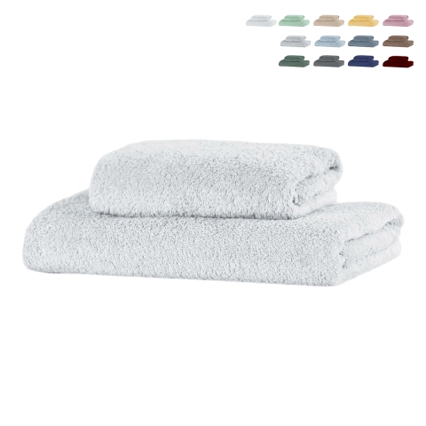 Set de 2 toallas de baño de algodón para rostro 110x60 y 60x40 Denver Promoción