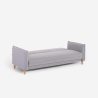 Sofá cama 3 plazas reclinable clic clac de tela beige Gamma Venta
