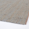 Alfombra rectangular marrón y azul hecha a mano 160x230 Ruanda Venta