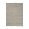 Alfombra rectangular 200x300 para sala de estar en yute y algodón azul Ruanda Promoción