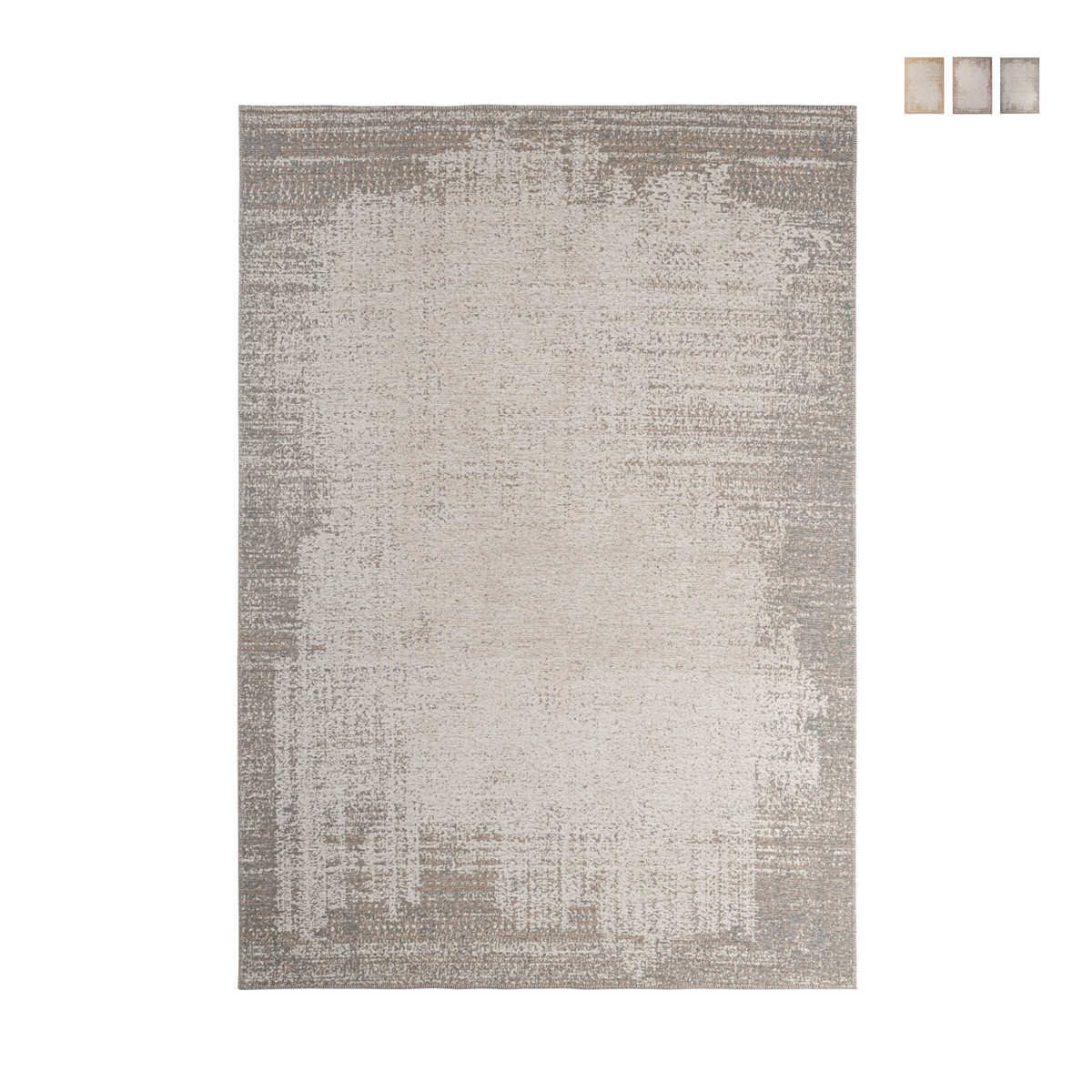 Alfombra moderna rectangular para sala 160x230 yute y poliéster Silva Rebajas