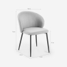 Silla moderna para comedor y cocina de diseño en tela Kadim Coste