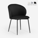 Silla moderna para comedor y cocina de diseño en tela Kadim Descueto