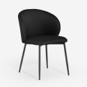 Silla moderna para comedor y cocina de diseño en tela Kadim Modelo