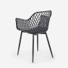 Silla de cocina moderna de diseño en polipropileno con reposabrazos Vetra Oferta