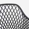 Silla de cocina moderna de diseño en polipropileno con reposabrazos Vetra Características
