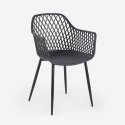 Silla de cocina moderna de diseño en polipropileno con reposabrazos Vetra Coste