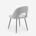 Silla elegante tapizada en tela para salón comedor Sarwa Venta