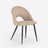 Silla de diseño elegante y acolchada para cocina y comedor Jarla Stock