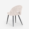 Silla moderna de chenilla para cocina, salón, comedor Lotur Venta