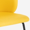 Silla elegante tapizada en tela para cocina y comedor Kasva Coste