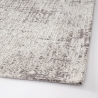 Alfombra salón 155x230 cm moderna chenilla poliéster gris plateado Suri Venta