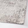 Alfombra moderna de salón rectangular 155x230 cm gris plata Suri Venta