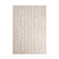 Alfombra moderna 200x290cm para salón y dormitorio crema gris Zina Promoción