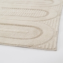 Alfombra moderna 200x290cm para salón y dormitorio crema gris Zina Venta