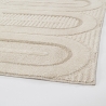 Alfombra moderna 200x290cm para salón y dormitorio crema gris Zina Venta