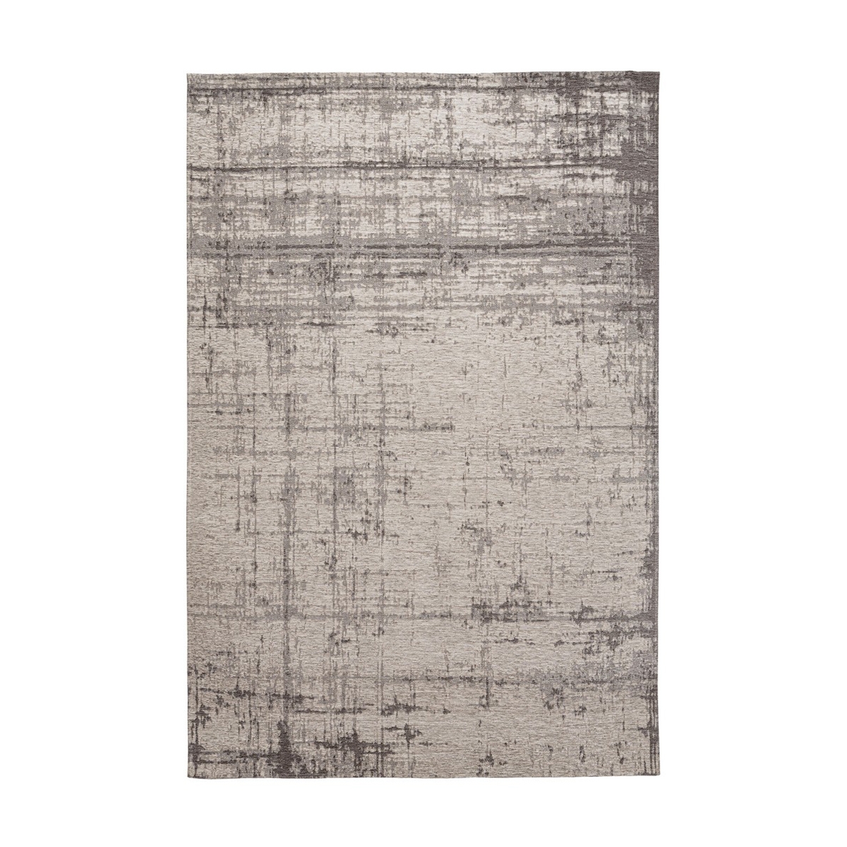 Alfombra moderna para sala 200x290 cm gris de chenilla y poliéster Yuno Promoción Alfombra moderna para sala 200x290 cm gris de chenilla y poliéster Yuno Promoción