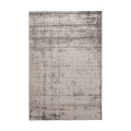 Alfombra moderna para sala 200x290 cm gris de chenilla y poliéster Yuno Promoción