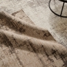 Alfombra moderna para sala 200x290 cm gris de chenilla y poliéster Yuno Oferta
