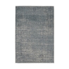 Alfombra moderna para sala de estar 160x230cm azul beige en viscosa y lana Arena Descueto
