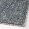 Alfombra moderna para sala de estar 160x230cm azul beige en viscosa y lana Arena Venta