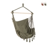 Silla colgante de jardín en tela con cojín 100x130 cm Juan Promoción