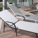 Tumbona reclinable para jardín blanca Bizzotto Arent Venta