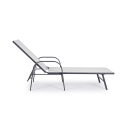 Tumbona reclinable para jardín blanca Bizzotto Arent Rebajas