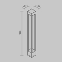 Farol de exterior para jardín moderno Maytoni Elbe Elección