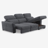 Sofá cama 3 plazas extraíble con chaise longue almacenaje derecha Nuro Venta