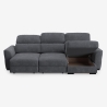 Sofá cama 3 plazas extraíble con chaise longue almacenaje derecha Nuro Stock