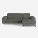 Sofá rinconero de 3 plazas con chaise longue derecha y reposacabezas ajustable Hiala Venta