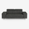 Sofá de 3 plazas diseño moderno con reposacabezas ajustable Rouna Oferta