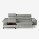 Sofá cama extraíble 3 plazas con chaise longue contenedor izquierda Vika Oferta