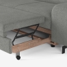 Sofá cama extraíble 3 plazas con chaise longue contenedor izquierda Vika Catálogo