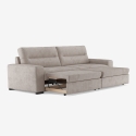Sofá cama moderno de 2 plazas con extraíble 274x97cm Rali Venta