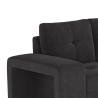 Sofá esquinero moderno de 3 plazas con chaise longue a la derecha y puff Vilo Elección